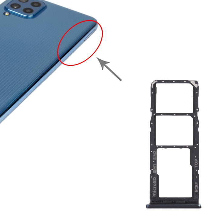 Para Samsung Galaxy M32 5G SM-M326B Bandeja Tarjeta SIM Original + Bandeja Tarjeta SIM + Bandeja Tarjeta Micro SD