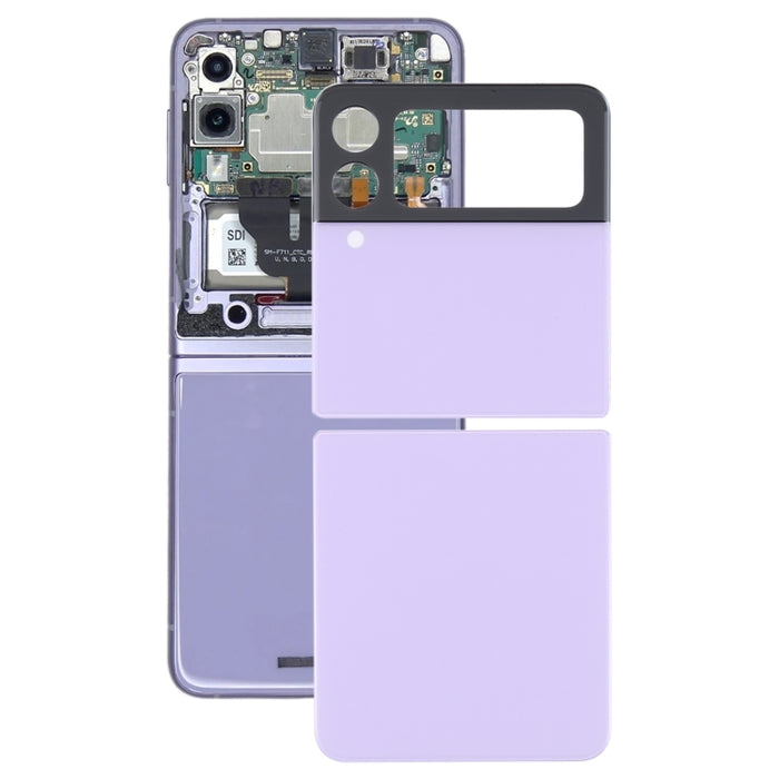 Para Samsung Galaxy Z Flip3 5G SM-F711B Tapa trasera de batería de vidrio