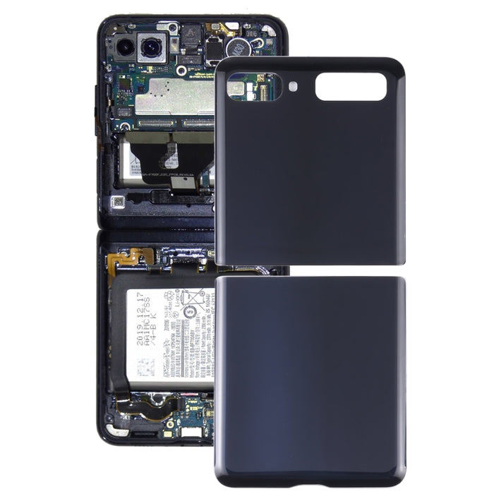 Para Samsung Galaxy Z Flip 4G SM-F700 Tapa trasera de batería de vidrio