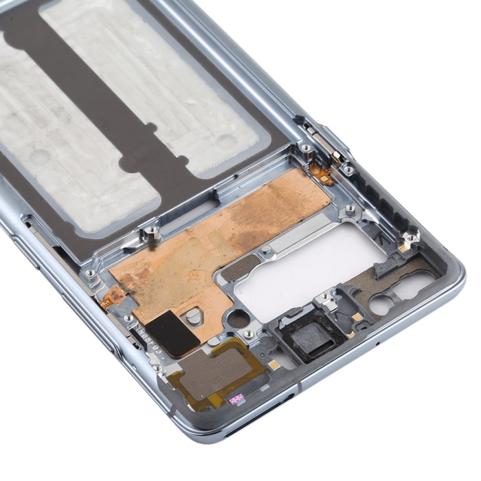 Para Galaxy S10 5G Placa de bisel de marco medio con teclas laterales