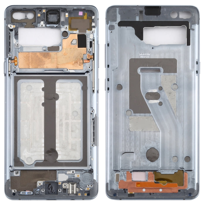 Para Galaxy S10 5G Placa de bisel de marco medio con teclas laterales
