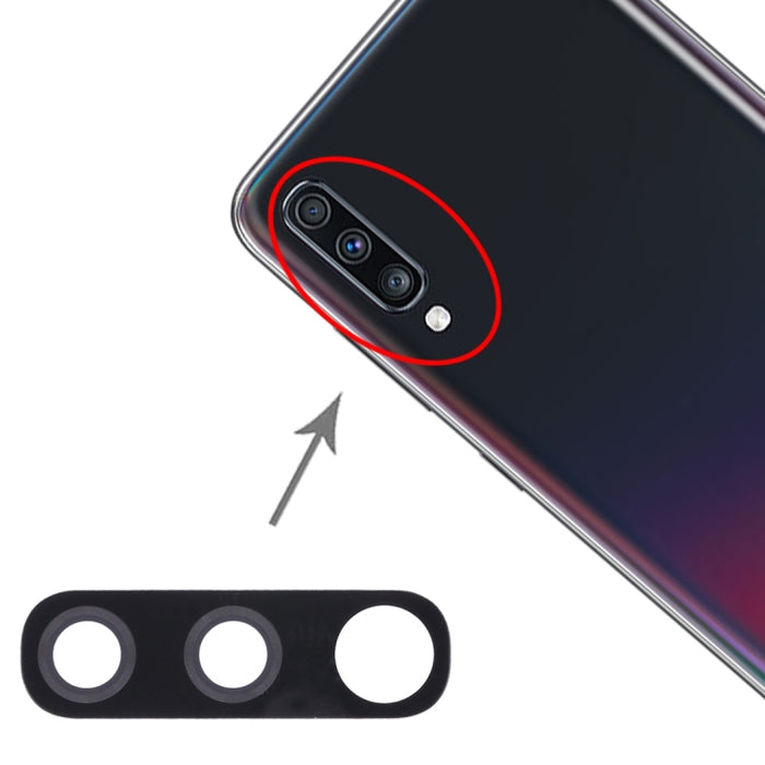 Para Galaxy A70 Lente de cámara trasera de 10 piezas