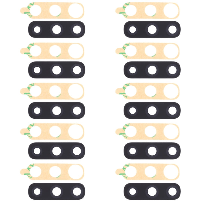 Para Galaxy A50 Lente de cámara trasera de 10 piezas