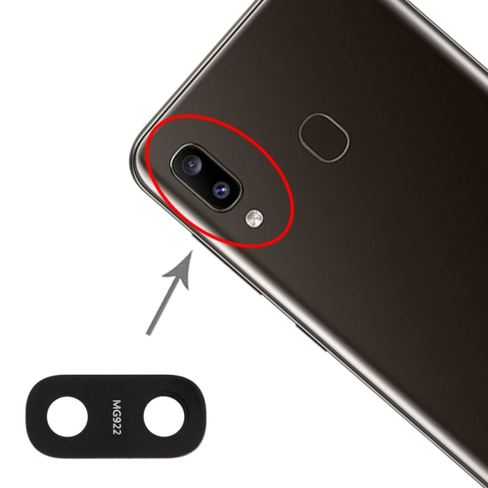 Para Galaxy A20 / A10 / A30 / A40 Lente de cámara trasera de 10 piezas