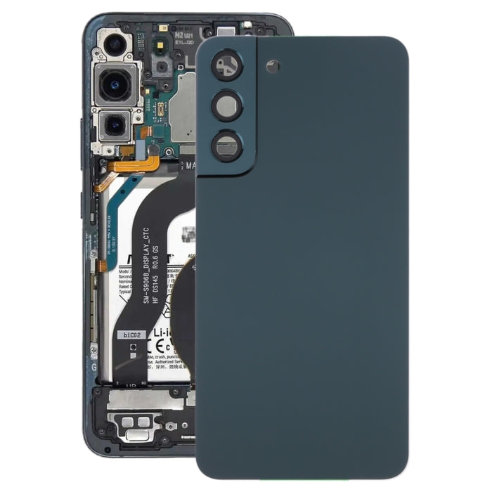 Para Samsung Galaxy S22+ 5G SM-S906B Tapa trasera de batería con tapa de lente de cámara