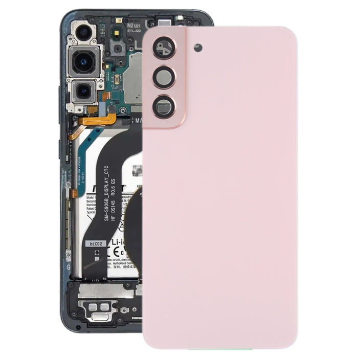 Para Samsung Galaxy S22+ 5G SM-S906B Tapa trasera de batería con tapa de lente de cámara