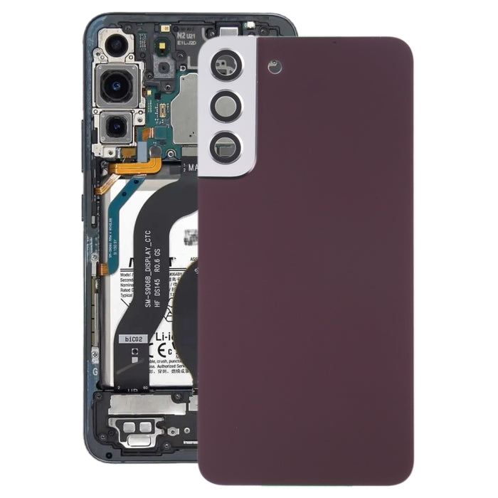 Para Samsung Galaxy S22+ 5G SM-S906B Tapa trasera de batería con tapa de lente de cámara