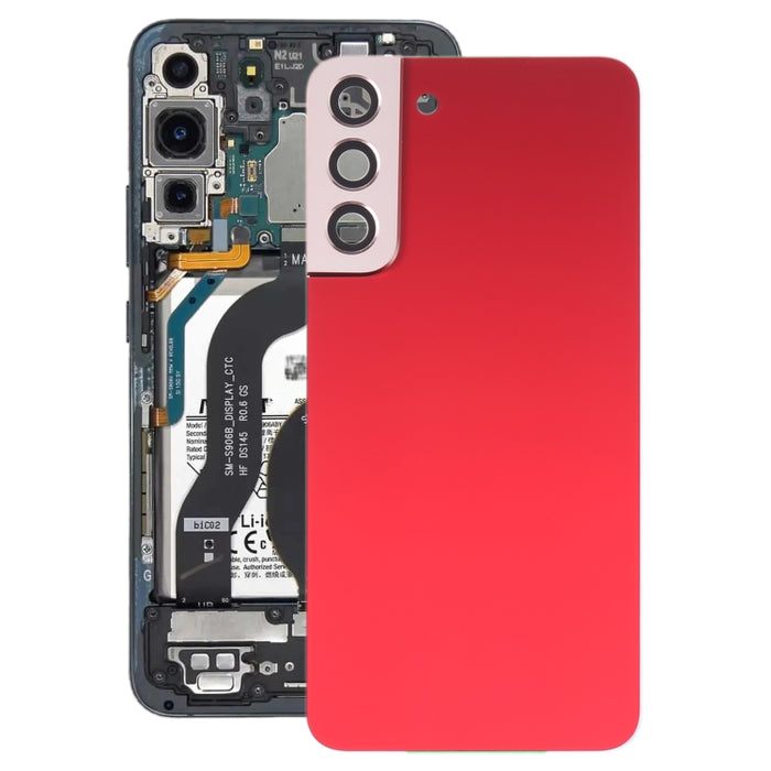 Para Samsung Galaxy S22+ 5G SM-S906B Tapa trasera de batería con tapa de lente de cámara