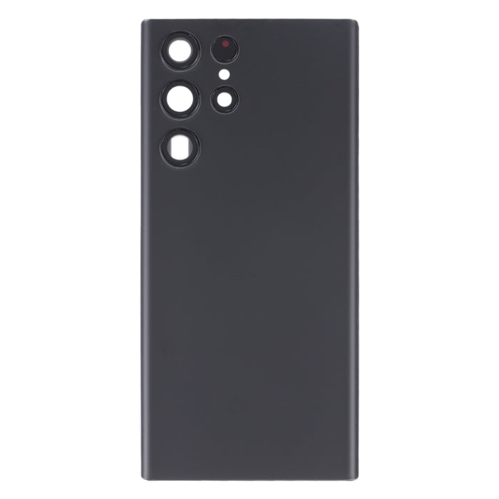 Para Samsung Galaxy S22 Ultra 5G SM-S908B Tapa trasera de batería con cubierta de lente de cámara
