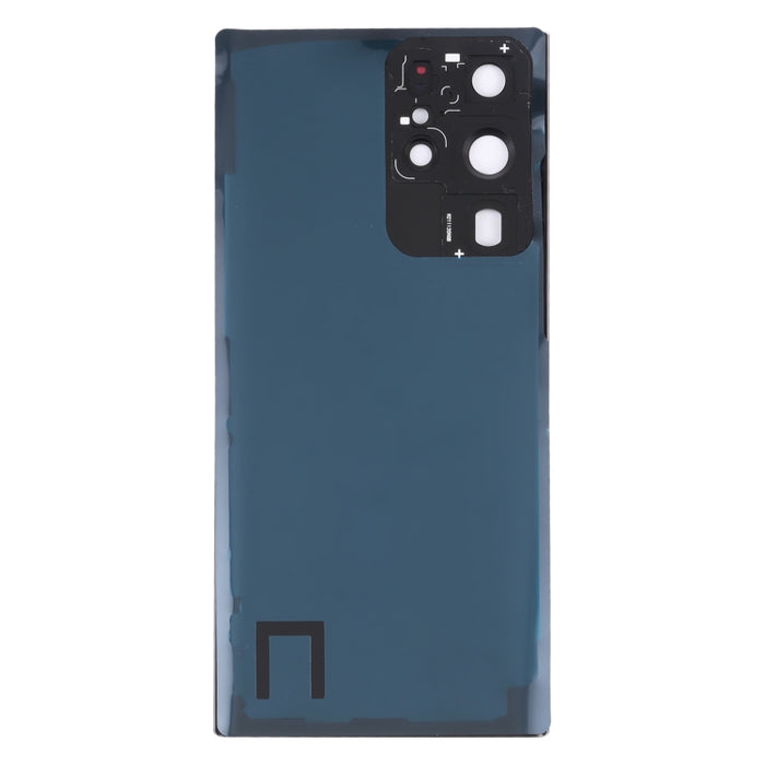 Para Samsung Galaxy S22 Ultra 5G SM-S908B Tapa trasera de batería con cubierta de lente de cámara