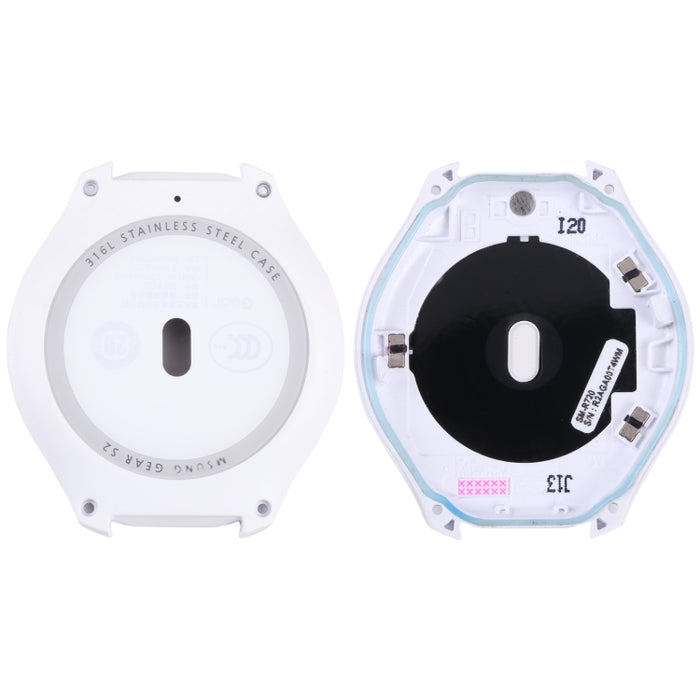 Cubierta de carcasa trasera con lente de cristal para Samsung Gear S2 SM-R720