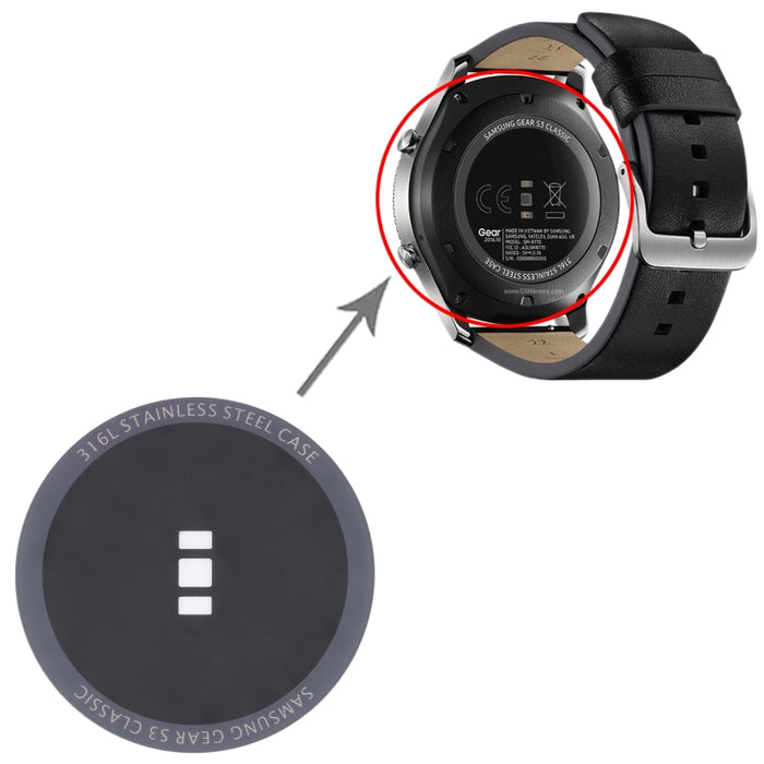 Lente de cristal trasera para Samsung Gear S3 Classic SM-R770