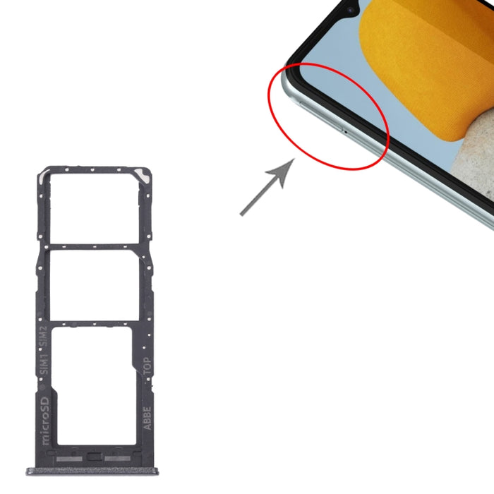Para Samsung Galaxy M23 SM-M236B Bandeja Tarjeta SIM Original + Bandeja Tarjeta SIM + Bandeja Tarjeta Micro SD