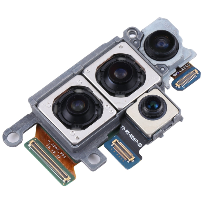 Para Samsung Galaxy S20+/S20+ 5G SM-G985U/G986U Conjunto de cámara original versión estadounidense (teleobjetivo + profundidad + gran angular + cámara principal)