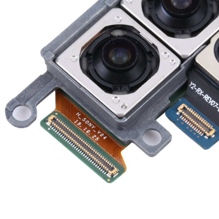 Para Samsung Galaxy S20+/S20+ 5G SM-G985U/G986U Conjunto de cámara original versión estadounidense (teleobjetivo + profundidad + gran angular + cámara principal)