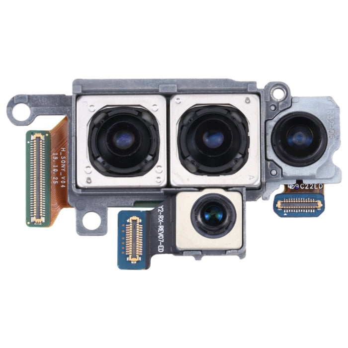 Para Samsung Galaxy S20+/S20+ 5G SM-G985U/G986U Conjunto de cámara original versión estadounidense (teleobjetivo + profundidad + gran angular + cámara principal)