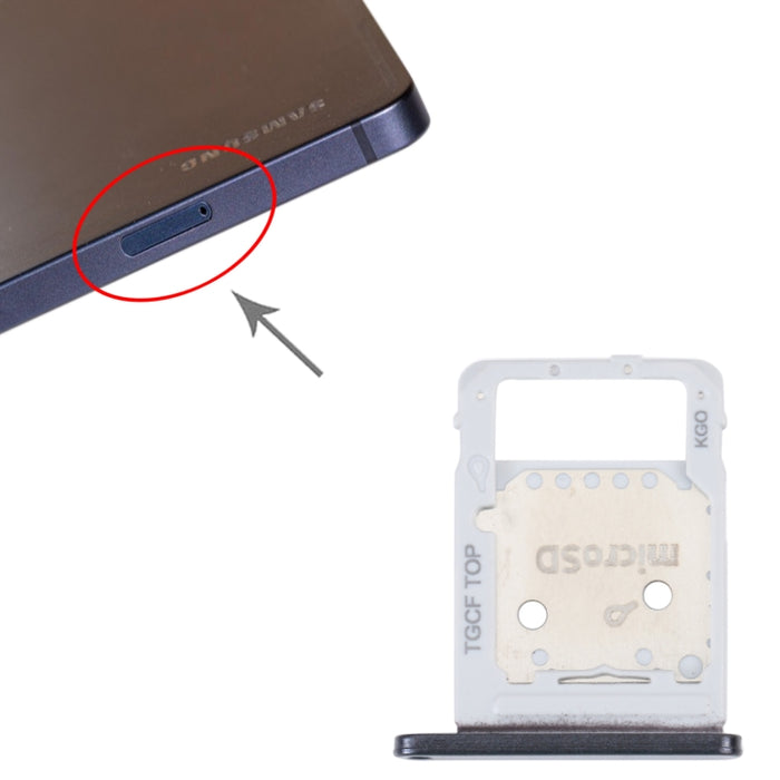 Para Samsung Galaxy Tab S7 FE SM-T736 Bandeja de tarjeta SIM + Bandeja de tarjeta Micro SD