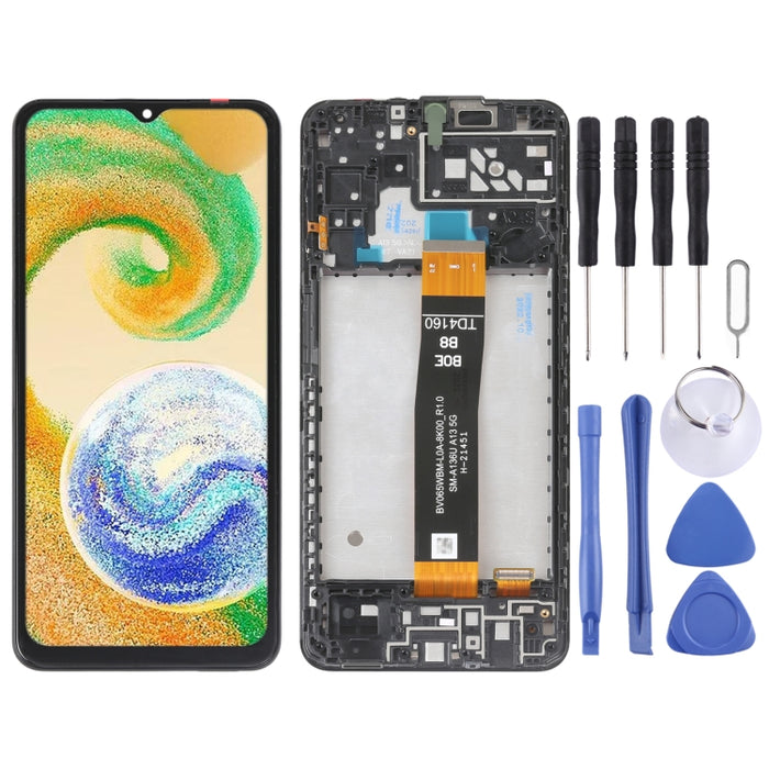 Pantalla LCD original para Samsung Galaxy A04s SM-A047 digitalizador montaje completo con marco