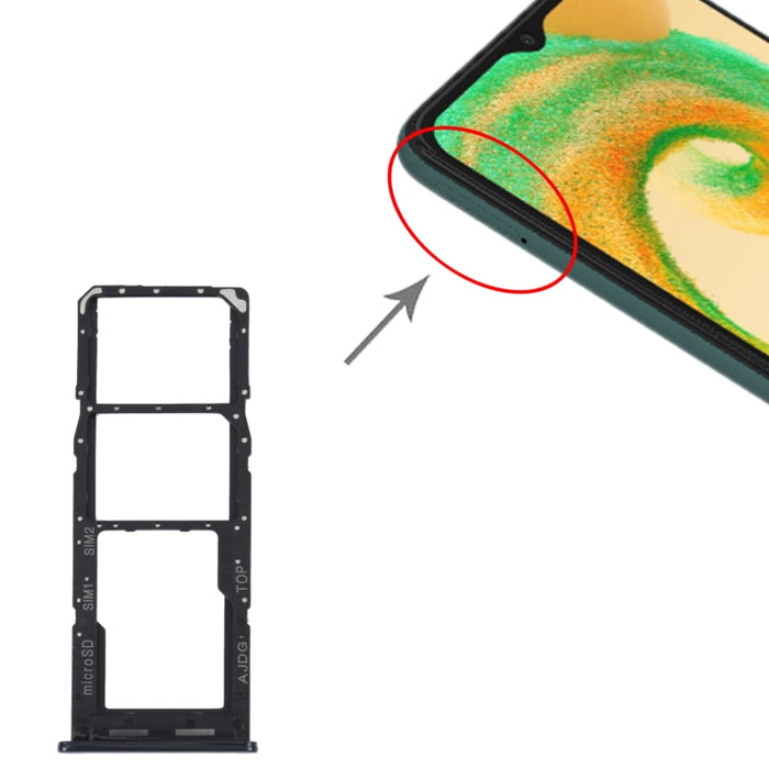 Para Samsung Galaxy A04s SM-A047F Bandeja Tarjeta SIM Original + Bandeja Tarjeta SIM + Bandeja Tarjeta Micro SD
