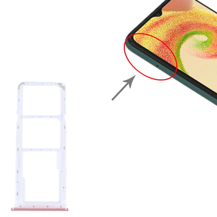 Para Samsung Galaxy A04 SM-A045F Bandeja Tarjeta SIM Original + Bandeja Tarjeta SIM + Bandeja Tarjeta Micro SD
