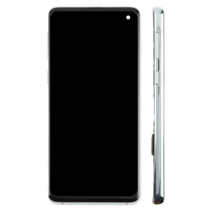 Pantalla LCD TFT para Samsung Galaxy S10 SM-G973 digitalizador montaje completo con marco, no compatible con identificación de huellas dactilares