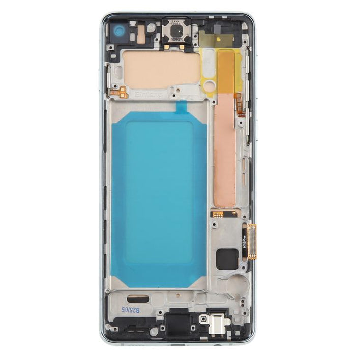 Pantalla LCD TFT para Samsung Galaxy S10 SM-G973 digitalizador montaje completo con marco, no compatible con identificación de huellas dactilares
