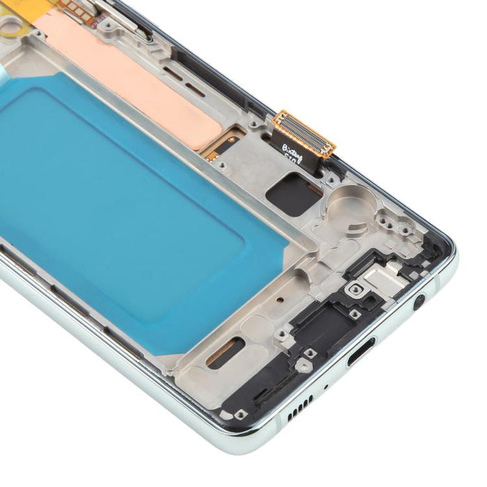 Pantalla LCD TFT para Samsung Galaxy S10 SM-G973 digitalizador montaje completo con marco, no compatible con identificación de huellas dactilares
