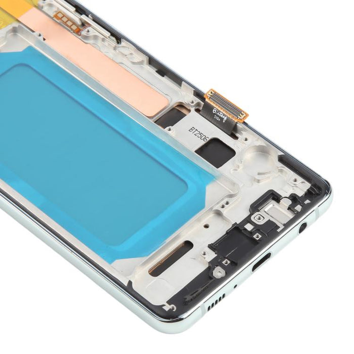 Pantalla LCD TFT para Samsung Galaxy S10 + SM-G975 digitalizador montaje completo con marco, no compatible con identificación de huellas dactilares