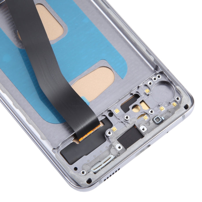 Pantalla LCD TFT para Samsung Galaxy S20 SM-G980 digitalizador montaje completo con marco, no compatible con identificación de huellas dactilares
