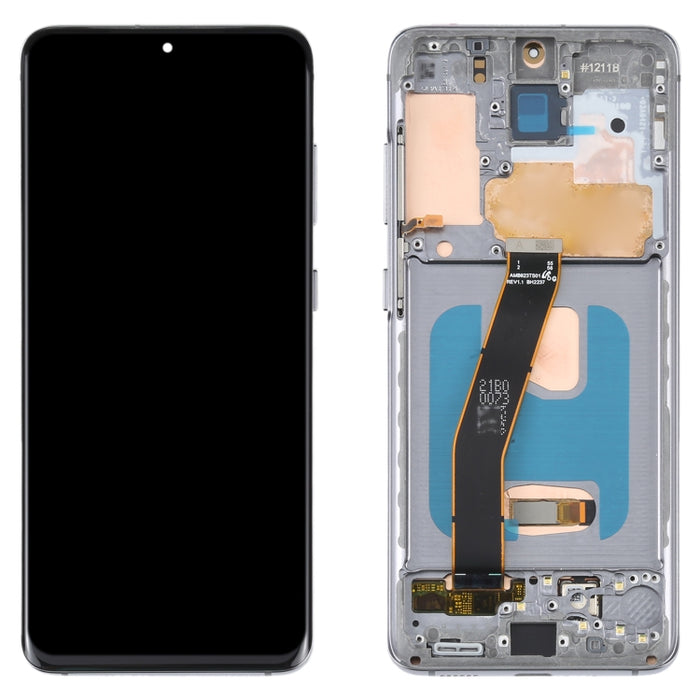 Pantalla LCD OLED para Samsung Galaxy S20 SM-G980 digitalizador montaje completo con marco