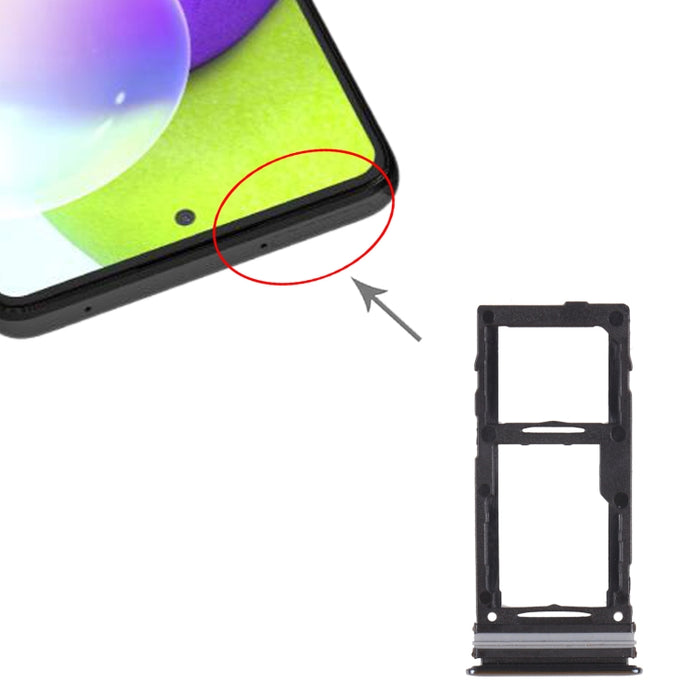 Para Samsung Galaxy A72 SM-A725 Bandeja de tarjeta SIM + Bandeja de tarjeta SIM / Bandeja de tarjeta Micro SD