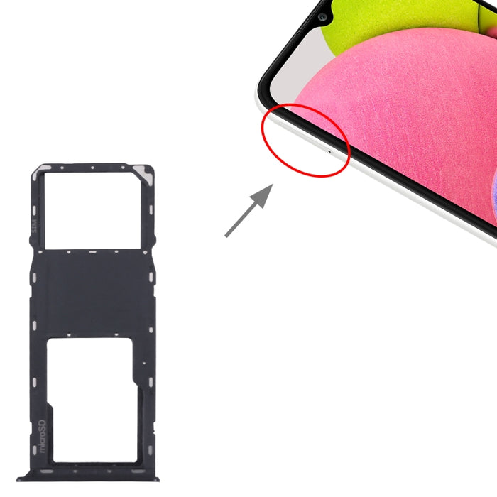 Para Samsung Galaxy A03s SM-A037U Bandeja Tarjeta SIM Original + Bandeja Tarjeta Micro SD, For Samsung Galaxy A03s