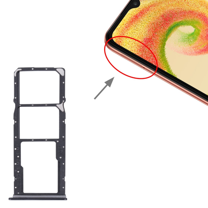 Para Samsung Galaxy A04 Core SM-A042F Bandeja de tarjeta SIM original + Bandeja de tarjeta SIM + Bandeja de tarjeta Micro SD