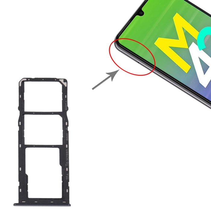 Para Samsung Galaxy M42 5G SM-A436B Bandeja Tarjeta SIM Original + Bandeja Tarjeta SIM + Bandeja Tarjeta Micro SD