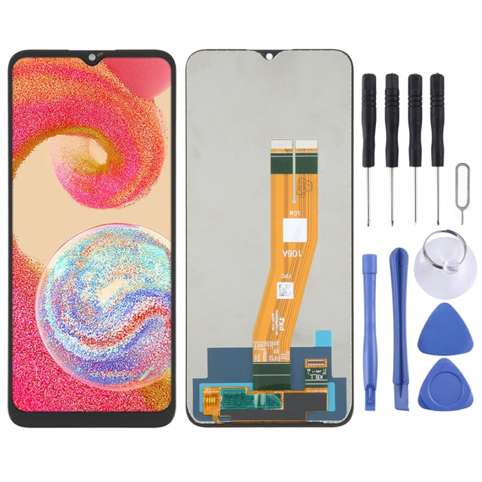 Pantalla LCD original PLS para Samsung Galaxy A04E SM-A042 con ensamblaje completo del digitalizador