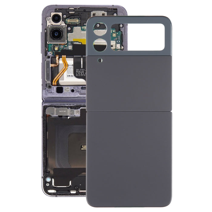 Para Samsung Galaxy Z Flip4 SM-F721B Tapa trasera de batería con tapa de lente de cámara