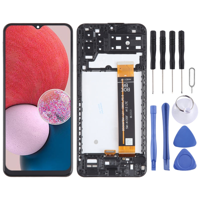 Pantalla LCD OEM para Samsung Galaxy A13 4G SM-A135 Digitalizador Asamblea completa con marco