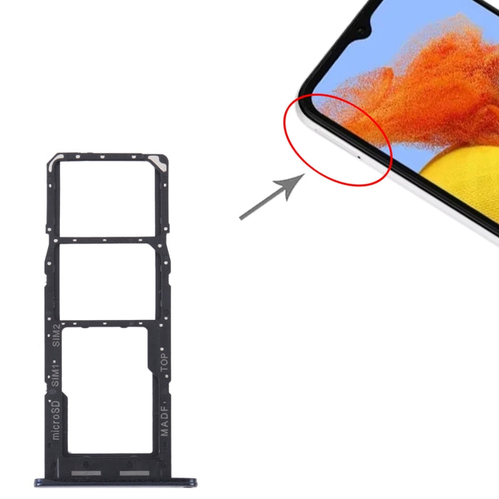 Para Samsung Galaxy M14 SM-M146B Bandeja de Tarjeta SIM Original + Bandeja de Tarjeta SIM + Bandeja de Tarjeta Micro SD