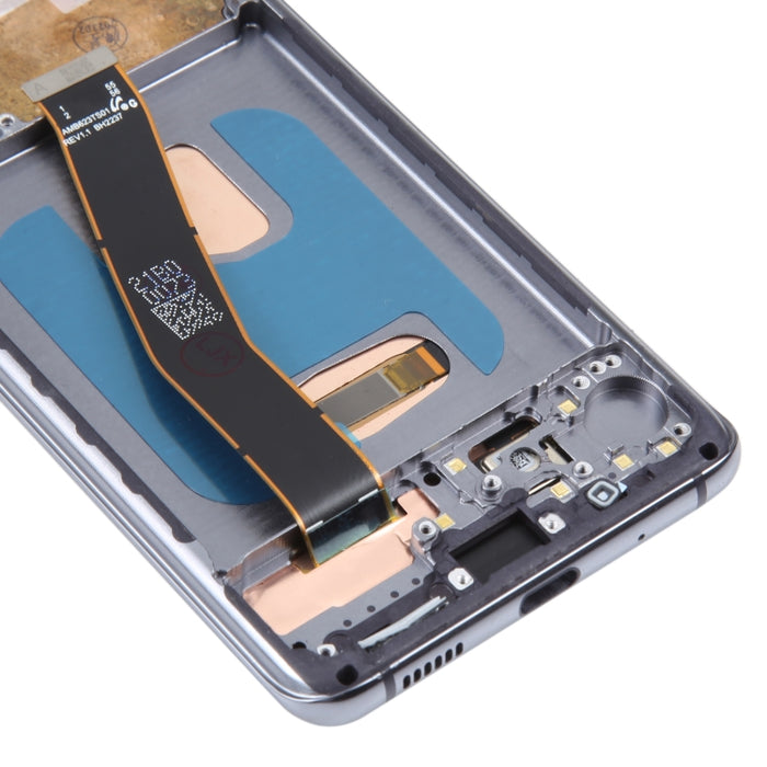 Pantalla LCD material de OLED para la asamblea completa del digitizador del Samsung Galaxy S20 SM-G980 con el marco