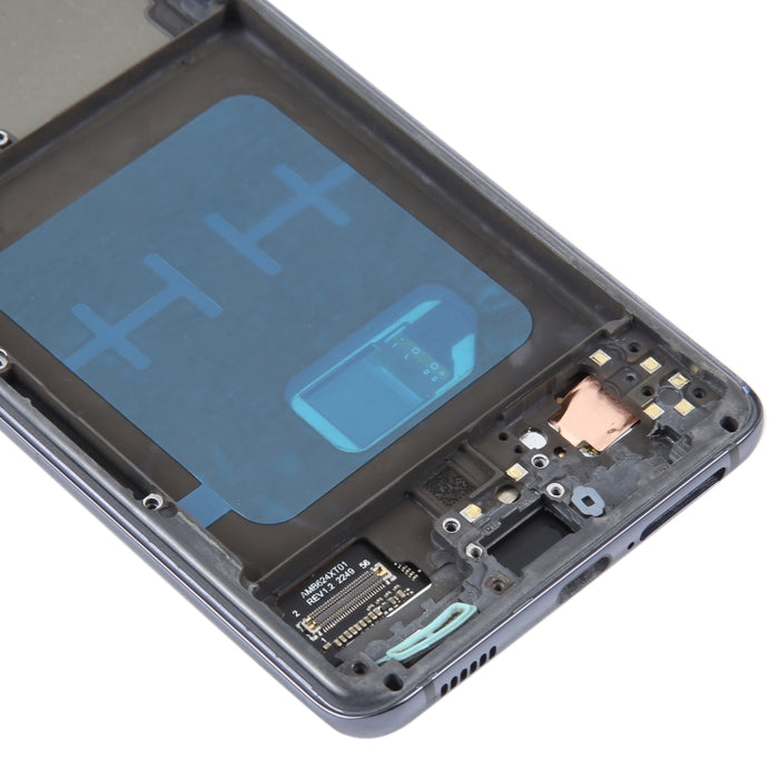 Pantalla LCD material de OLED para la asamblea completa del digitizador del Samsung Galaxy S21 5G SM-G991B con el marco