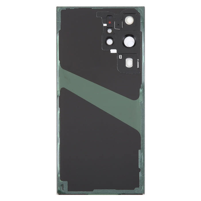 Para Samsung Galaxy S23 Ultra SM-S918 Tapa trasera de batería de vidrio con cubierta de lente de cámara
