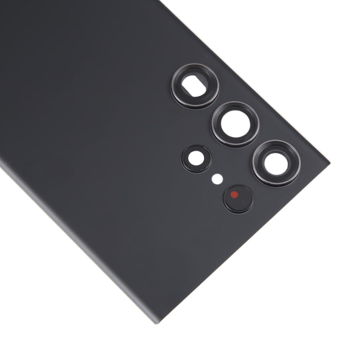 Para Samsung Galaxy S23 Ultra SM-S918 Tapa trasera de batería de vidrio con cubierta de lente de cámara