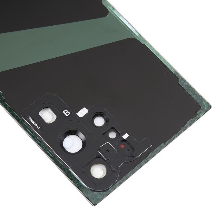 Para Samsung Galaxy S23 Ultra SM-S918 Tapa trasera de batería de vidrio con cubierta de lente de cámara