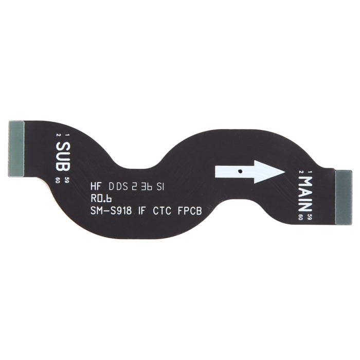 Para Samsung Galaxy S23 Ultra SM-S918B Cable flexible de conector de placa base Original