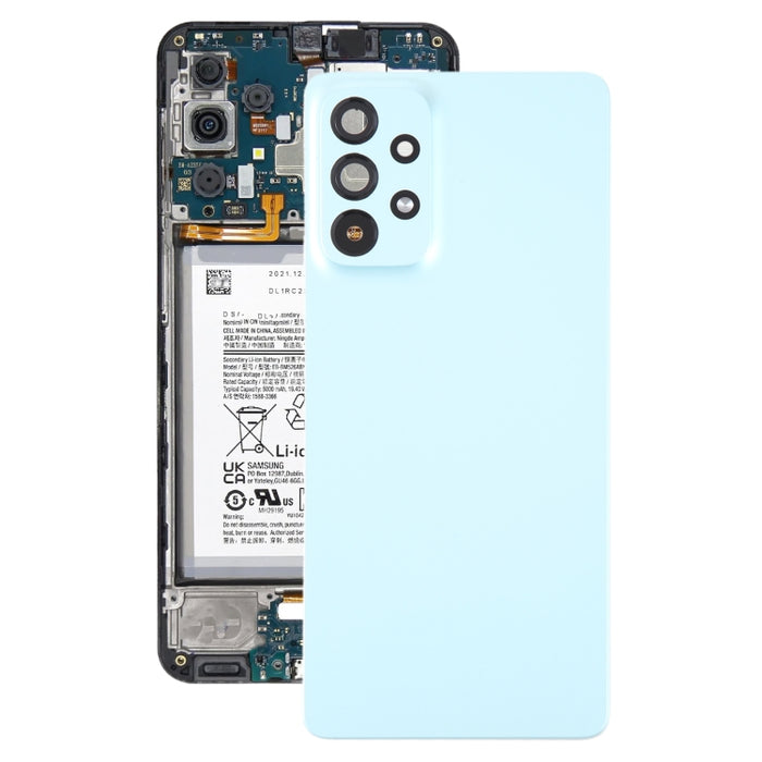 Para Samsung Galaxy A73 5G SM-A736B Tapa trasera de batería original con tapa de lente de cámara
