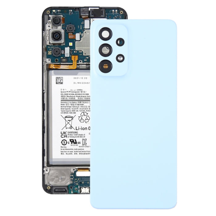Para Samsung Galaxy A53 5G SM-A536B Tapa trasera de batería original con tapa de lente de cámara