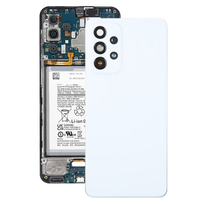 Para Samsung Galaxy A33 5G SM-A336B Tapa trasera de batería original con tapa de lente de cámara