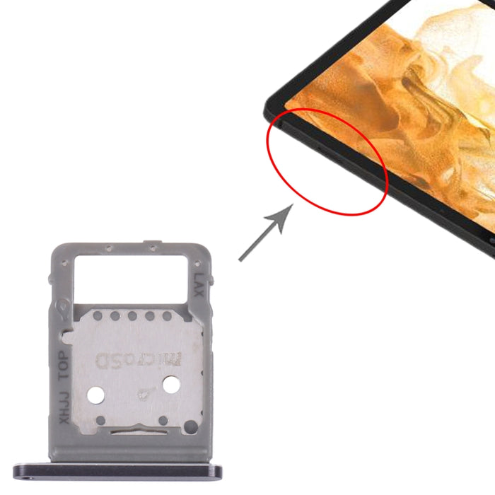 Para Samsung Galaxy Tab S8 SM-X700 Bandeja de tarjeta SIM original + Bandeja de tarjeta Micro SD