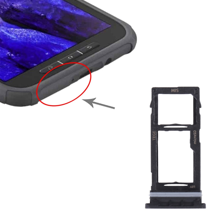 Para Samsung Galaxy Tab Active3 8.0 SM-T570/T575 Bandeja de tarjeta SIM original + Bandeja de tarjeta Micro SD