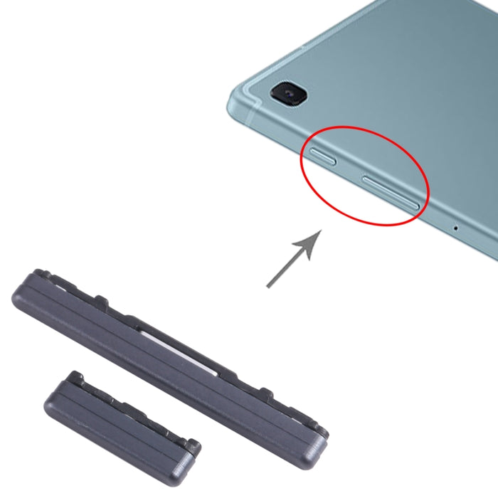 Para Samsung Galaxy Tab S6 Lite SM-P610/P615 1 Juego de botón de encendido Original + botón de Control de volumen